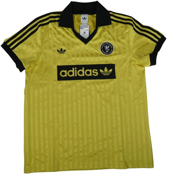 Adidas Women’s Retro Football-Inspired Jersey Tee JY3544 – Medium – Pure Sulfur - Picture 3 of 10